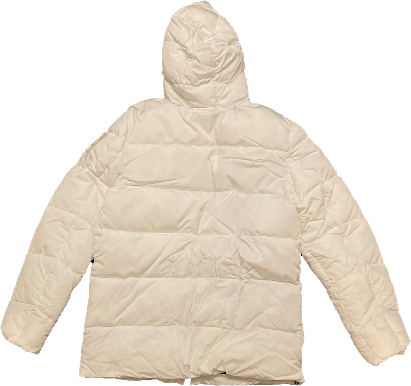 Womens Sig trim puff jacket - White
