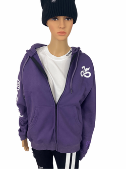 Womens Upendi Signature Zip Hoody - Purple