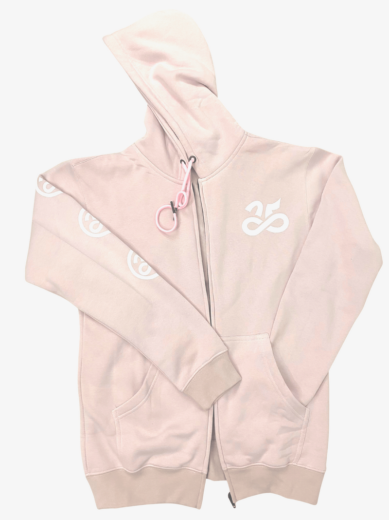 Womens Upendi Signature Zip Hoody - Pink Blossom