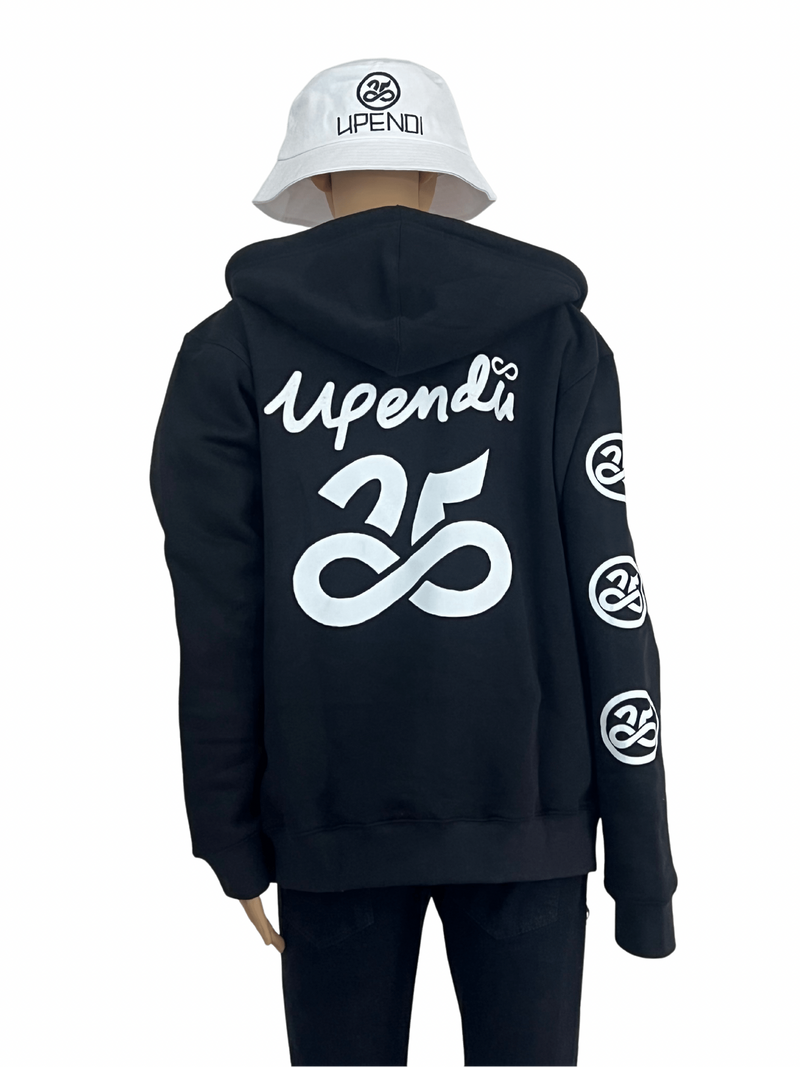 Womens Upendi Signature Zip Hoody - Black