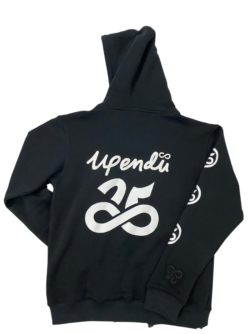 Womens Upendi Signature Zip Hoody - Black