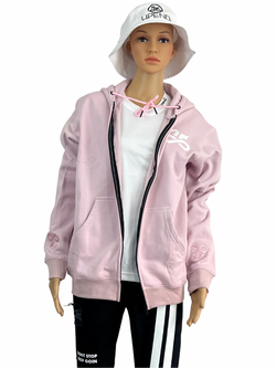 Womens Upendi Signature Zip Hoody - Pink Blossom