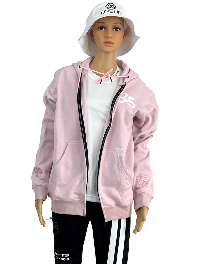 Womens Upendi Signature Zip Hoody - Pink Blossom