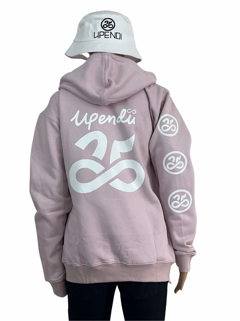 Womens Upendi Signature Zip Hoody - Pink Blossom